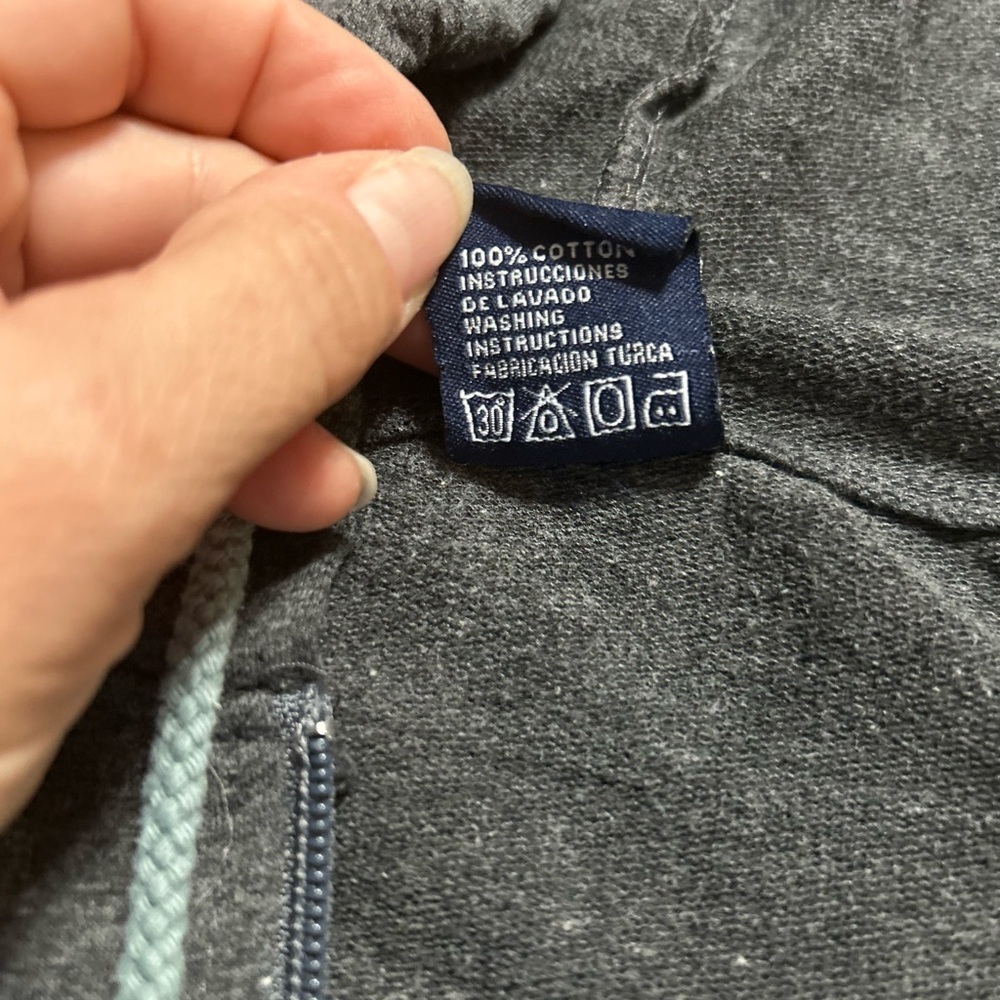 Hang Ten Charcoal Hoodie with Zip - Picture 4 of 11